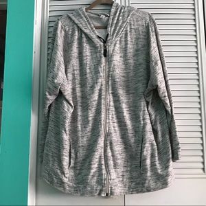 Ava and Viv gray activewear hoodie